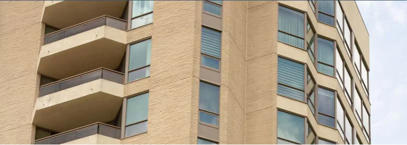 Residential tower with bands of unitized window wall, from Regal’s catalogue